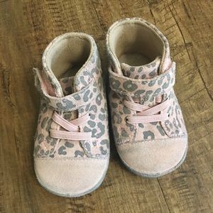 Pink and gray animal print Uggs